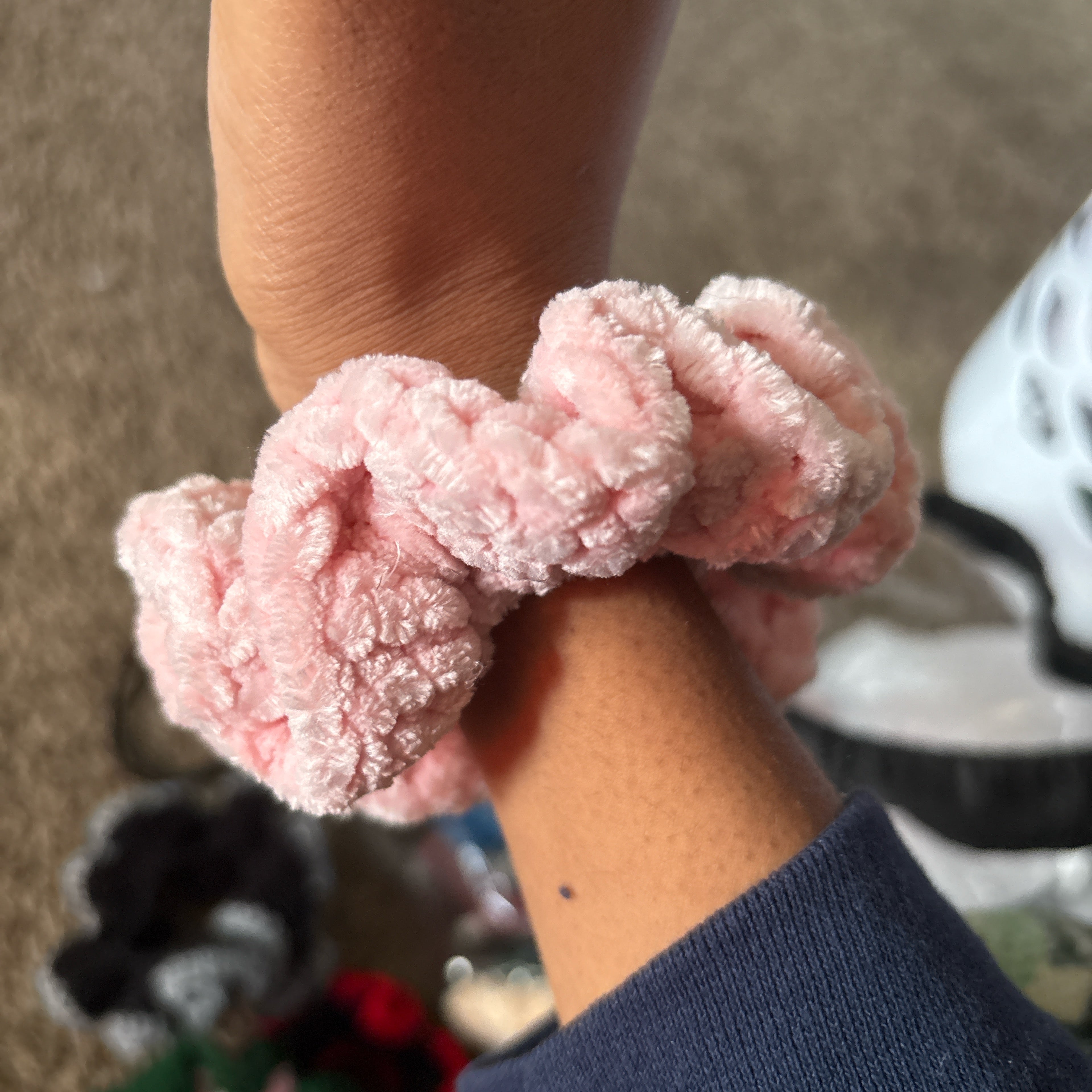 Crochet scrunchies