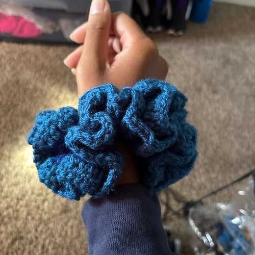 Crochet scrunchies