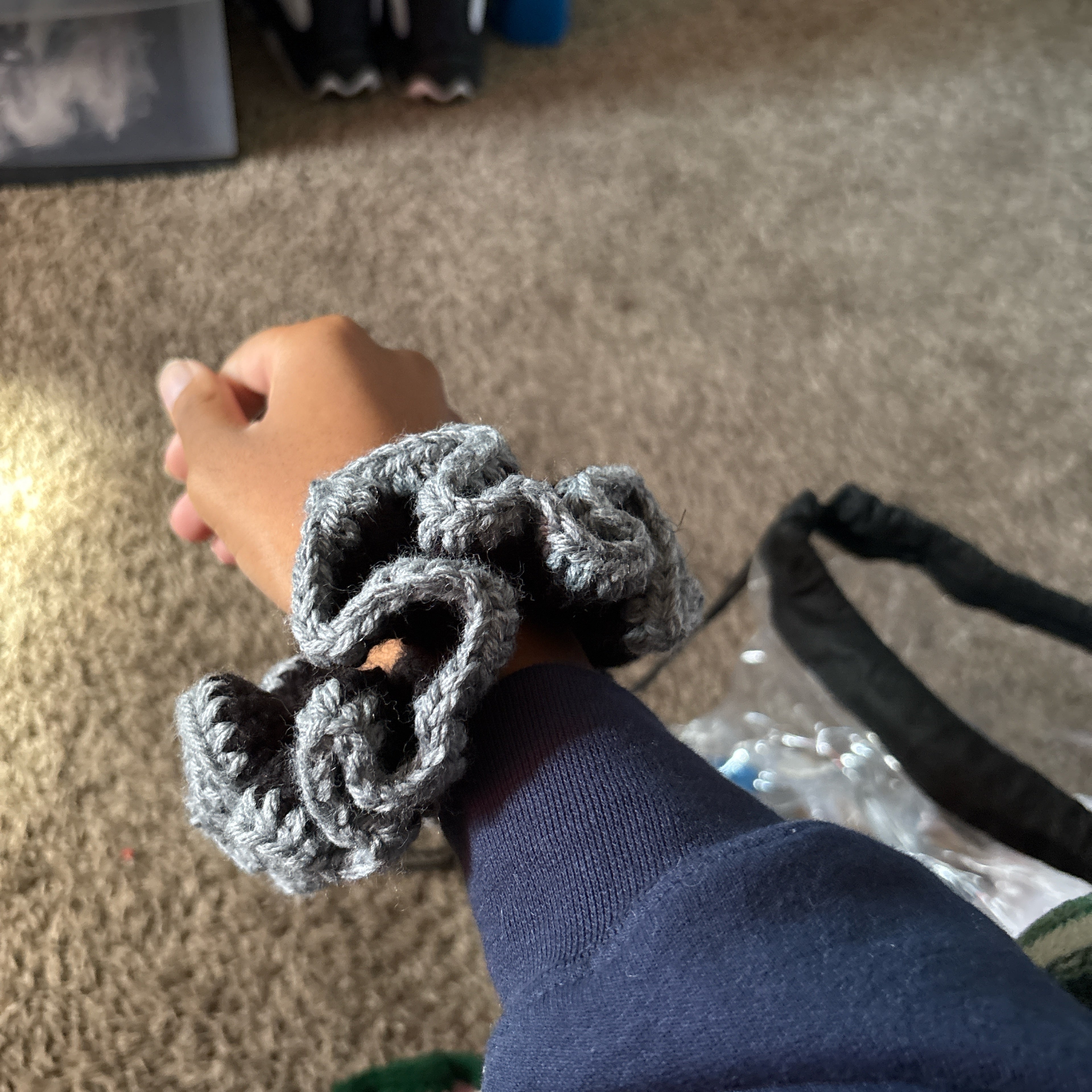 Crochet scrunchies