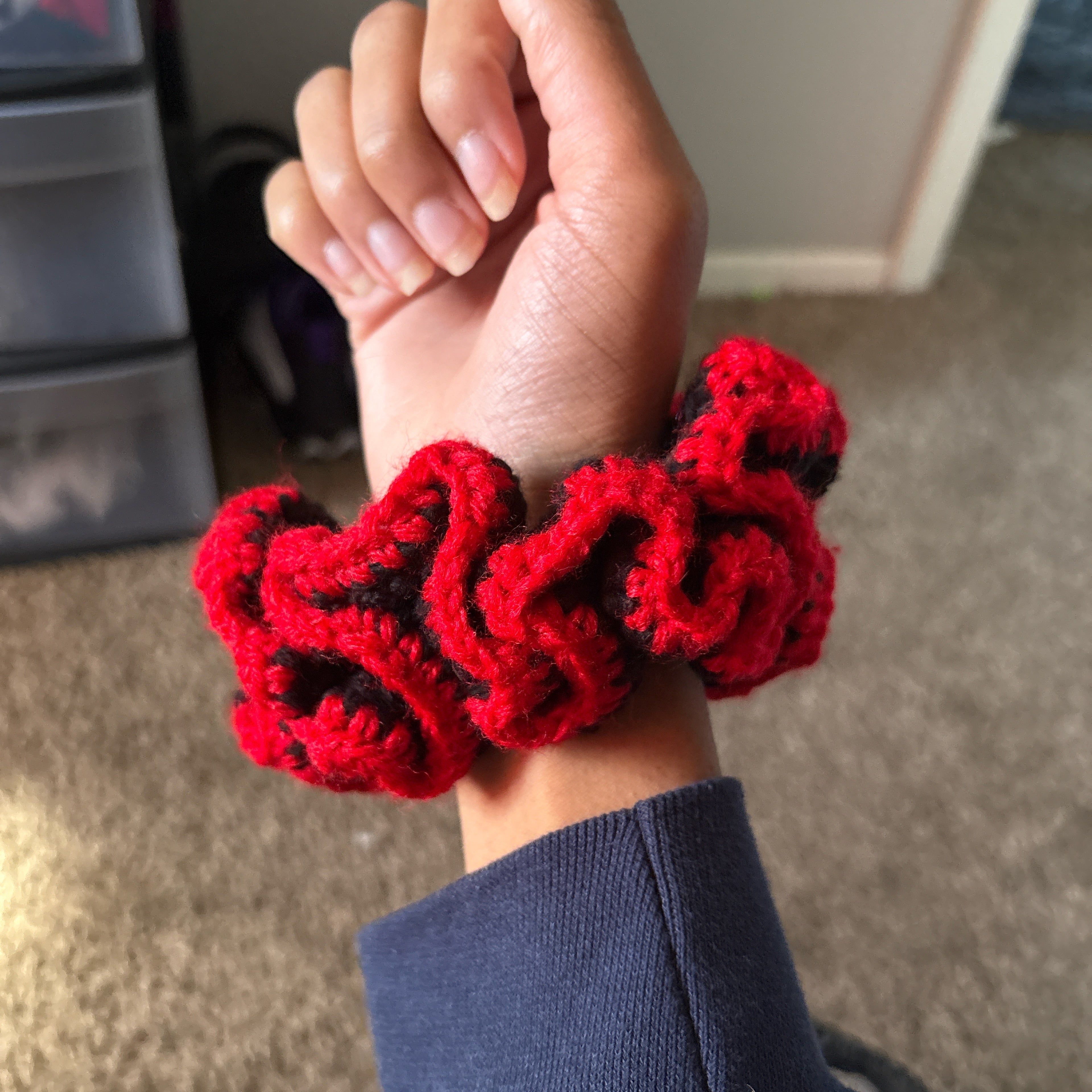 Crochet scrunchies