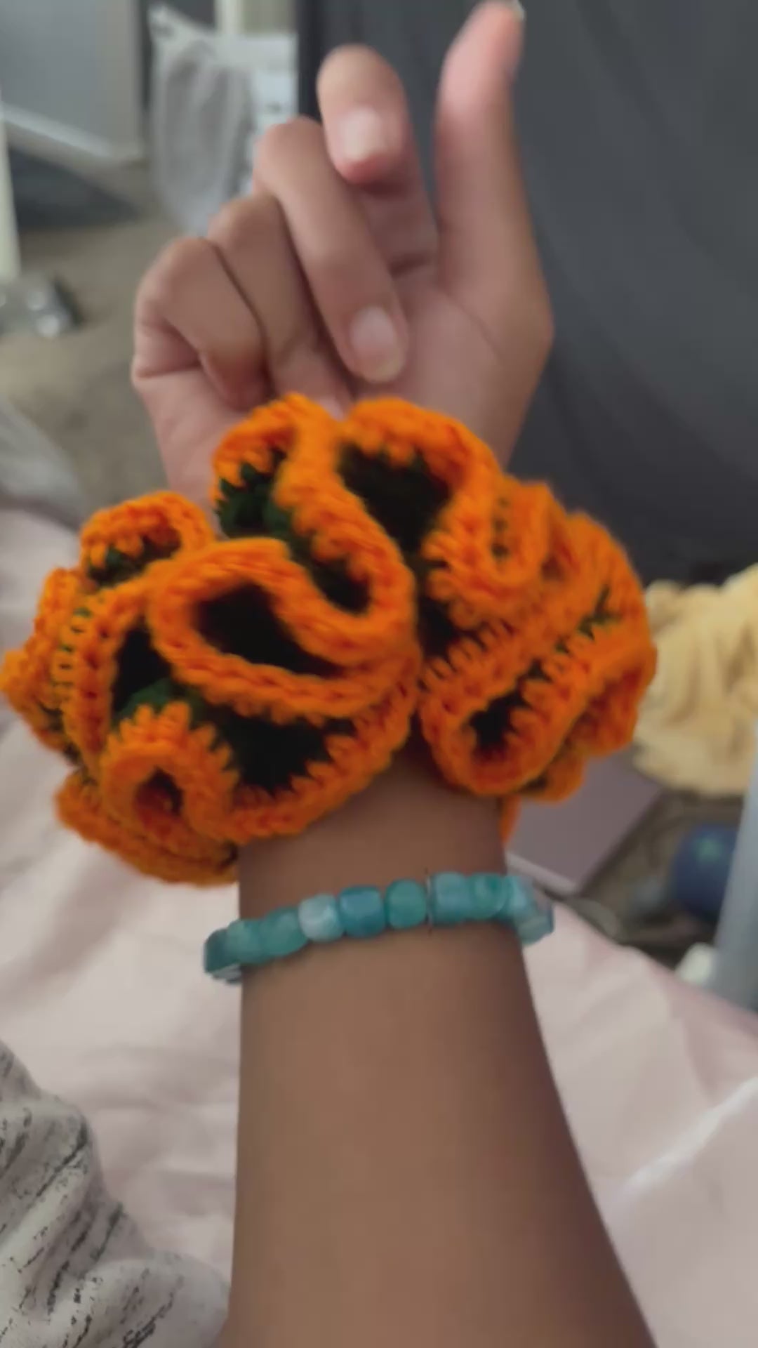 Crochet scrunchies